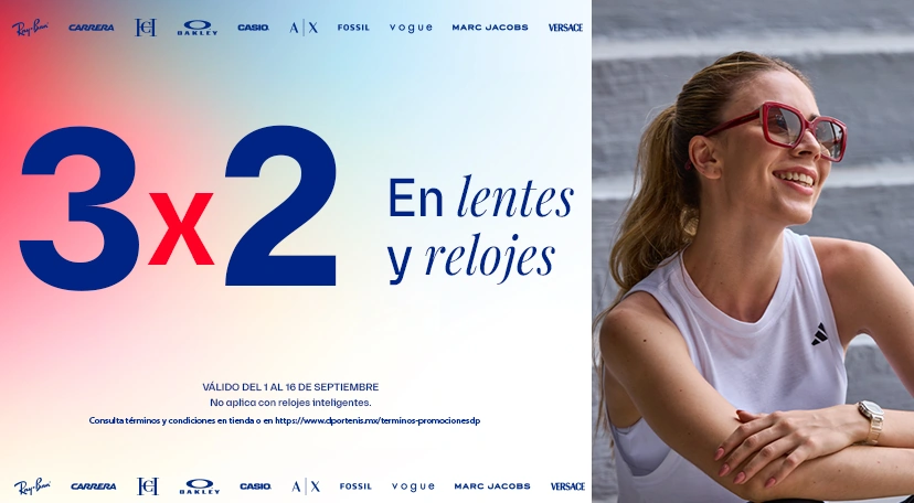 3x2 lentes y relojes septiembre