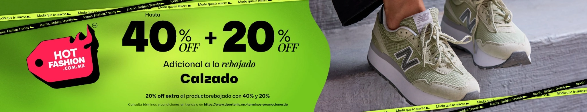 40% + 20% calzado