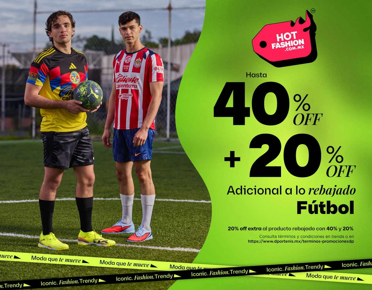 ⚽ Hot Fashion: 40% OFF + 20% adicional en Fútbol | dportenis