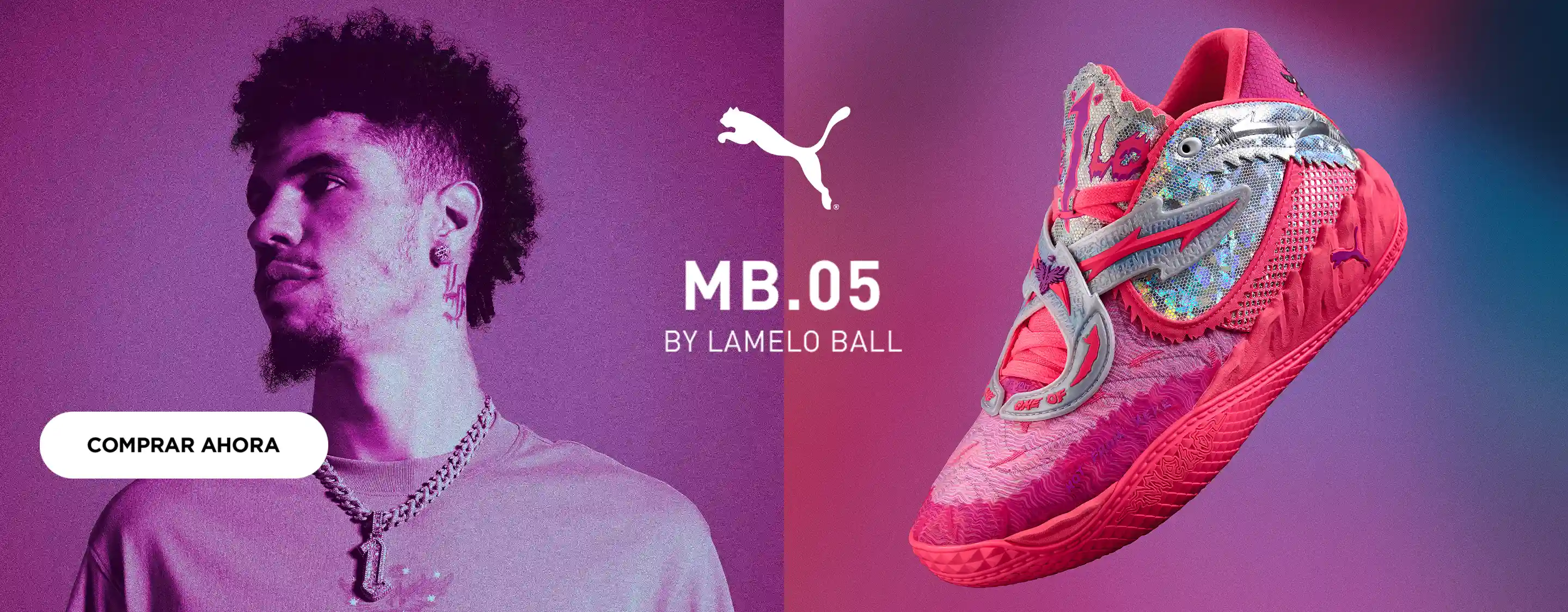 Puma lamelo rosa