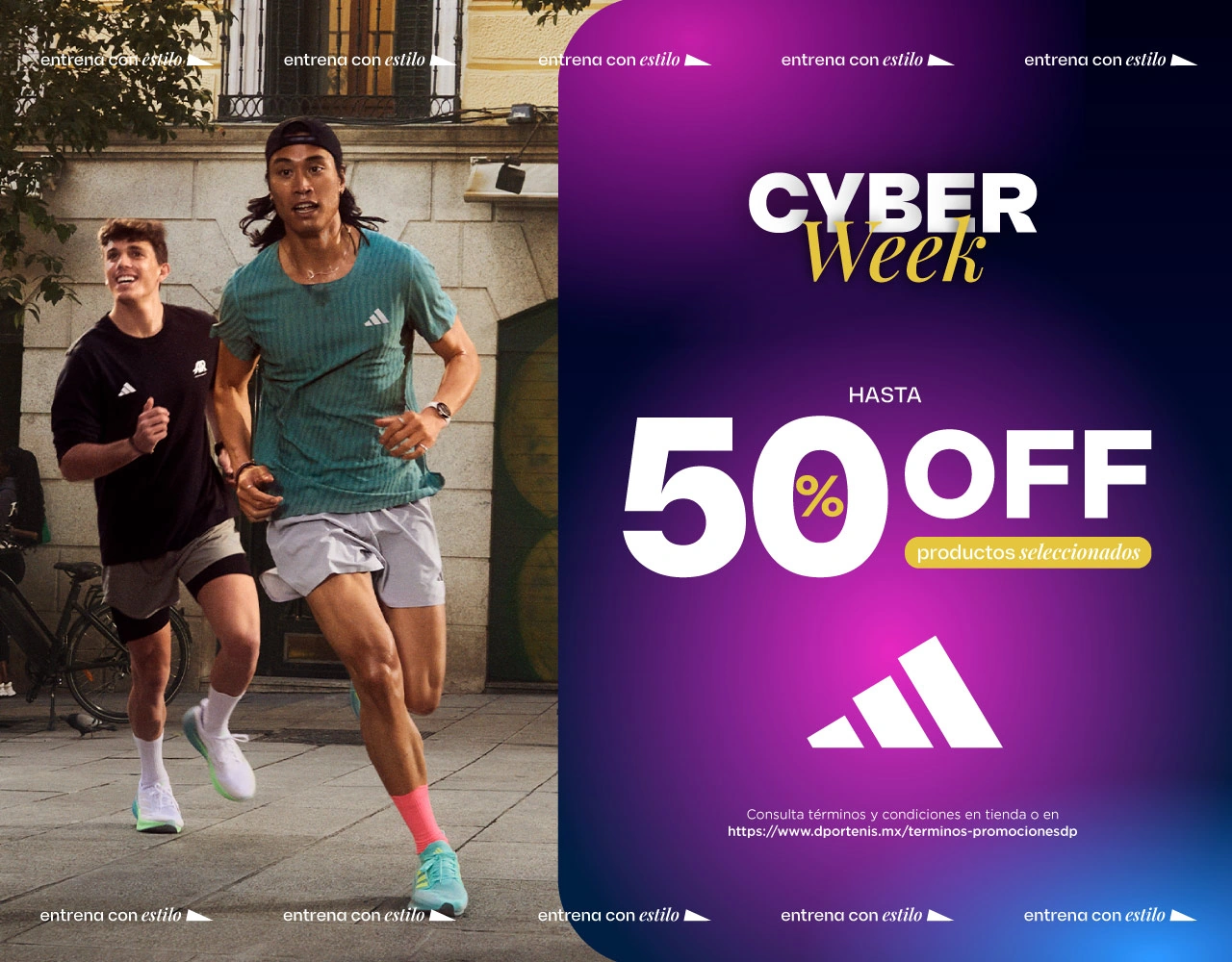 Cyberweek Adidas 50% | dportenis