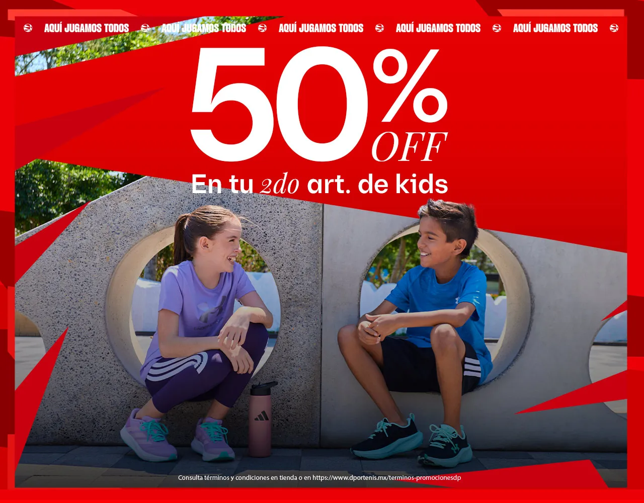 50% en tu 2do Artículo | dportenis