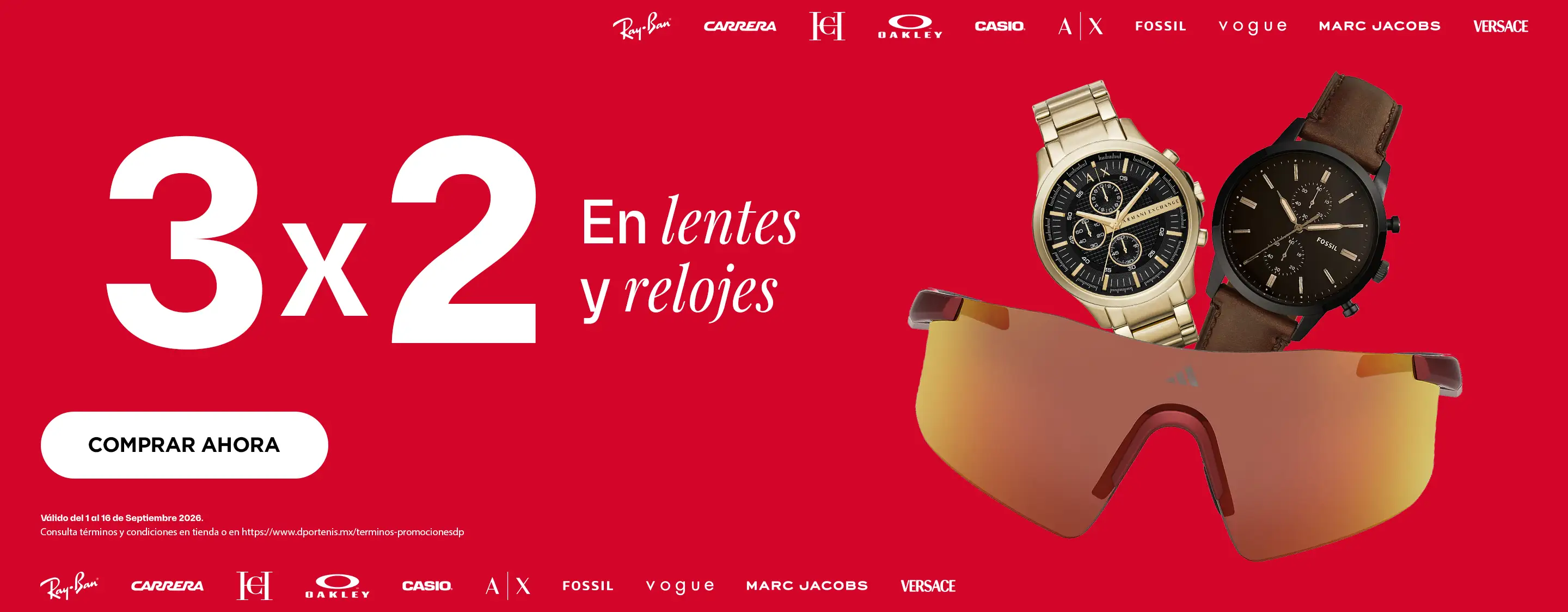 3X2 Lentes y Relojes