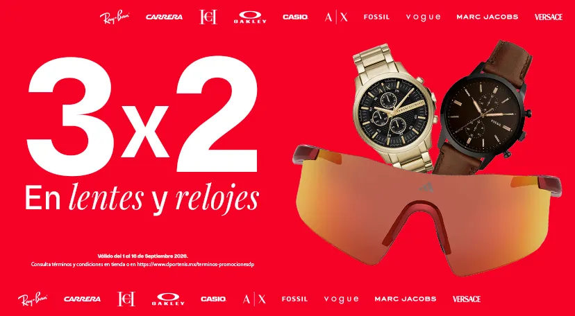 3X2 Lentes y Relojes