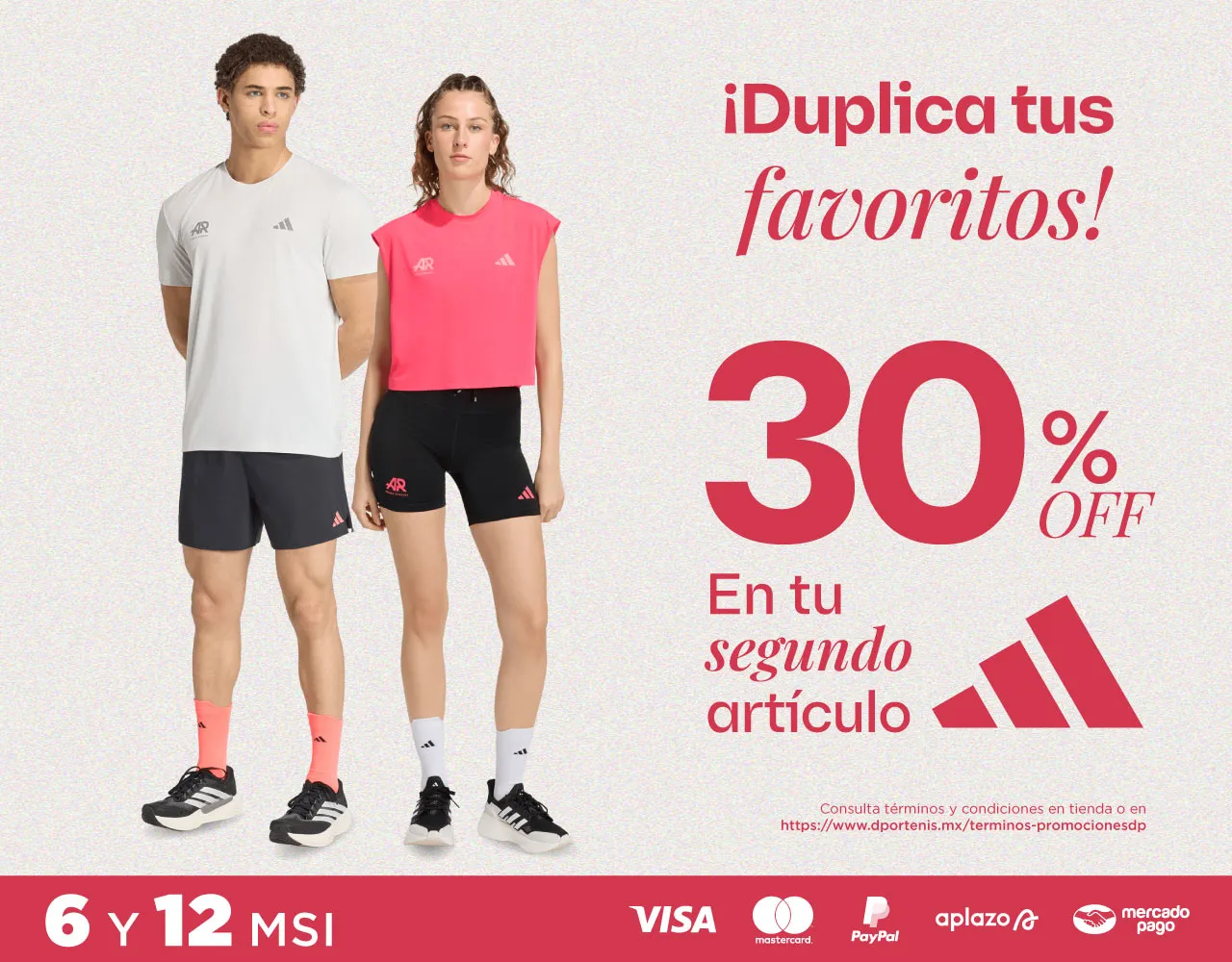 Adidas | 30% en el 2do artículo | dportenis