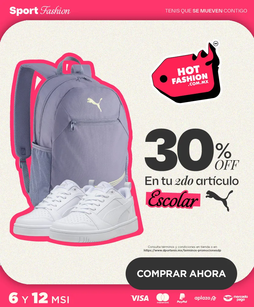 Puma calzado escolar 30 seg y mochila | hotfashion