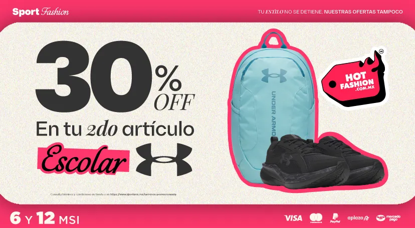 Under Armour calzado escolar 30 seg y mochila | hotfashion