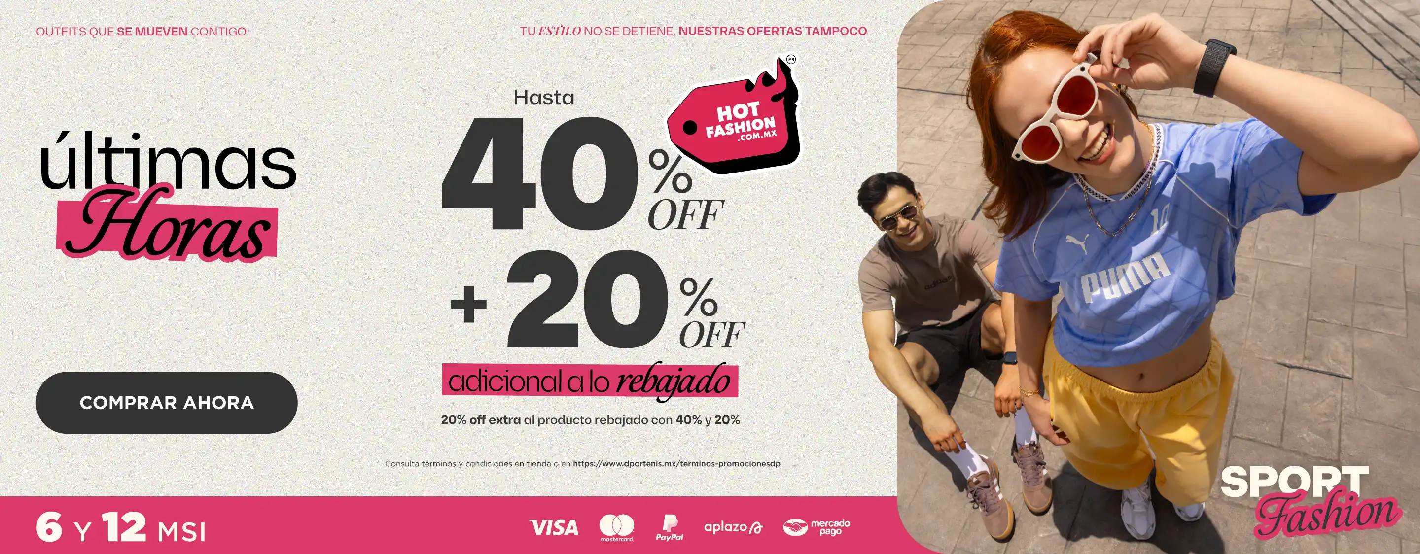 Hasta 40% off + 20% adicional - Ultimas Horas | hotfashion