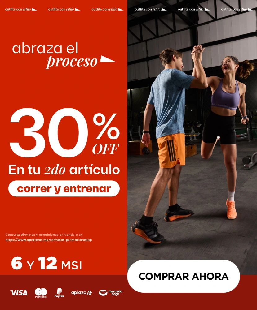 30% OFF En tu 2do artículo correr y entrenar