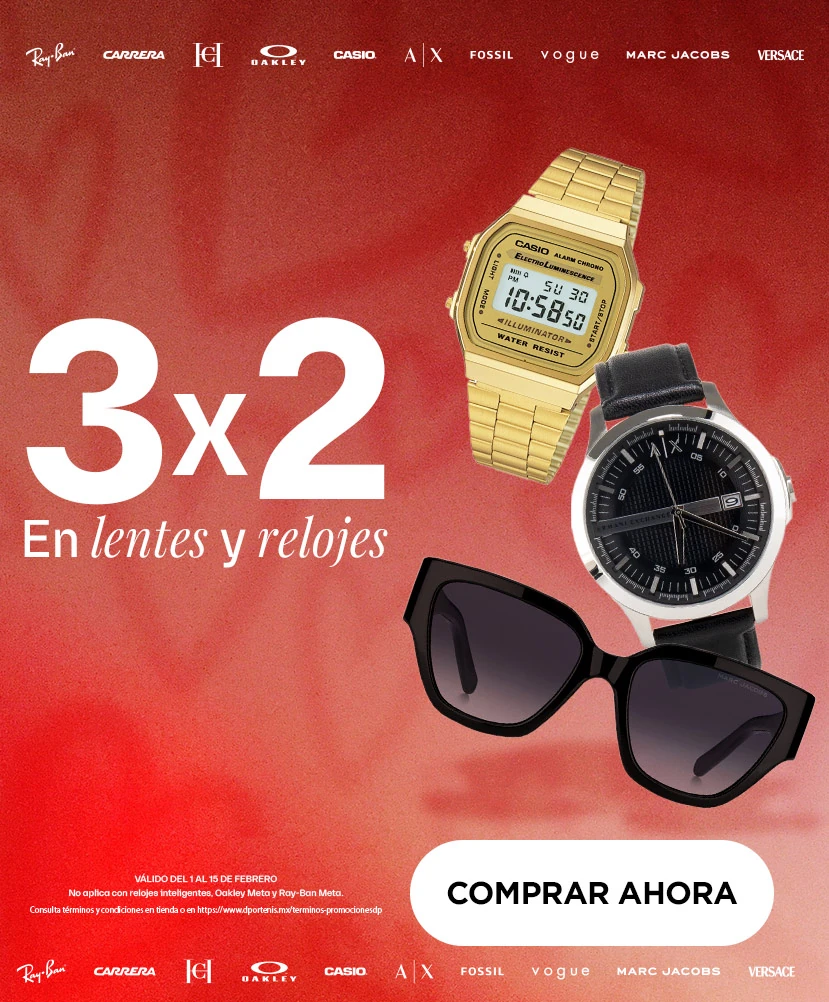 3x2 en lentes y relojes