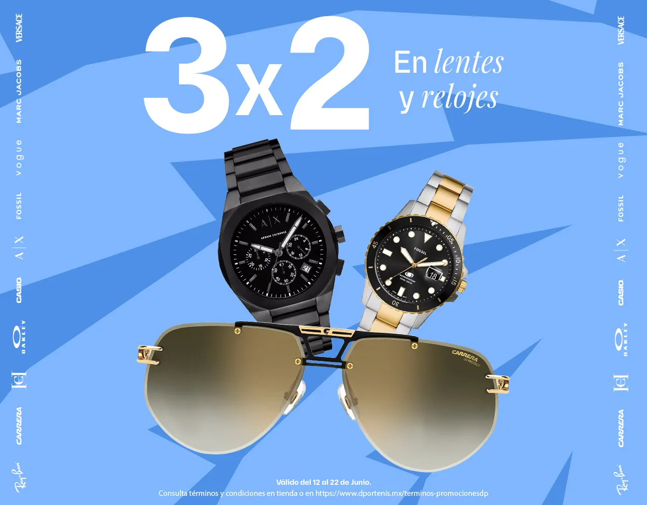 3x2 en Lentes y Relojes | dportenis