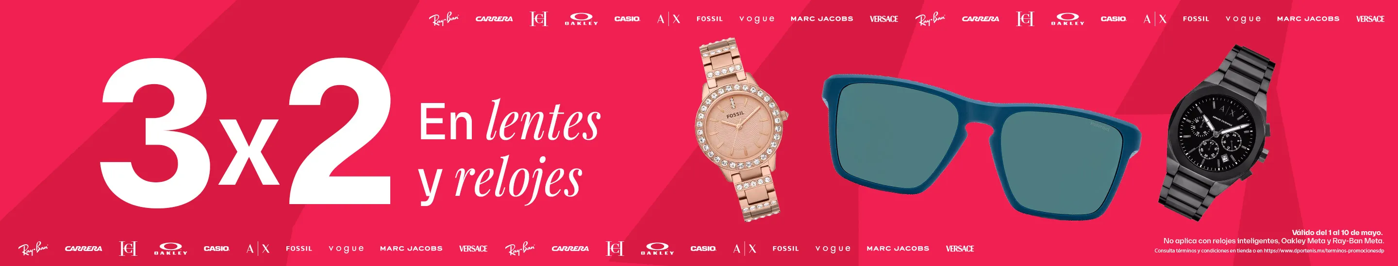 3x2 Lentes y Relojes