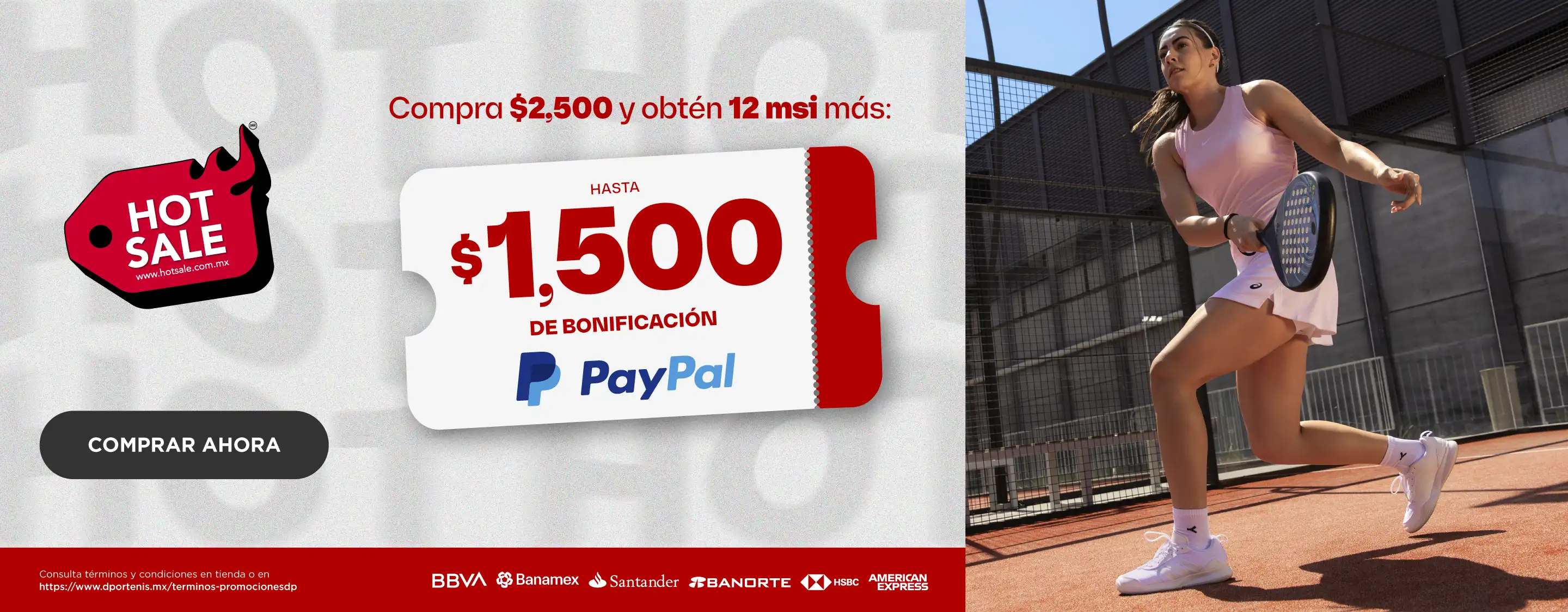 Compra $2,500 y obtén 12 msi más hasta 1500 de bonificación con paypal