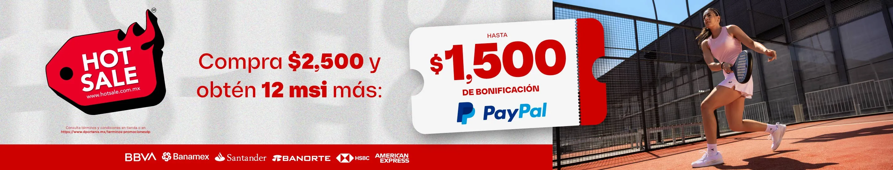 Compra $2,500 y obtén 12 msi más hasta 1500 de bonificación con paypal