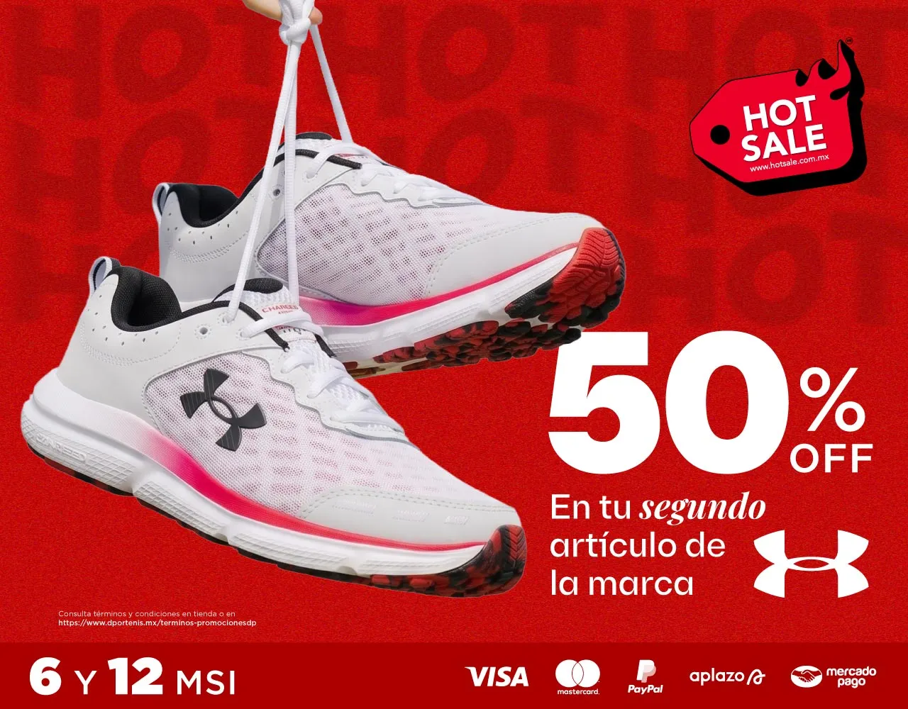 50% en el 2do artículo Under Armour | dportenis