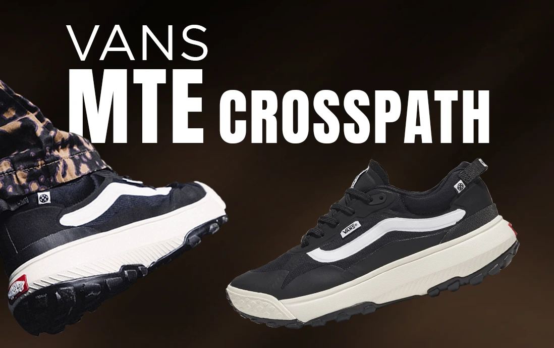 Los Vans MTE Crosspath destacan por sus materiales resistentes a climas extremos. Su estética es limpia y retro.