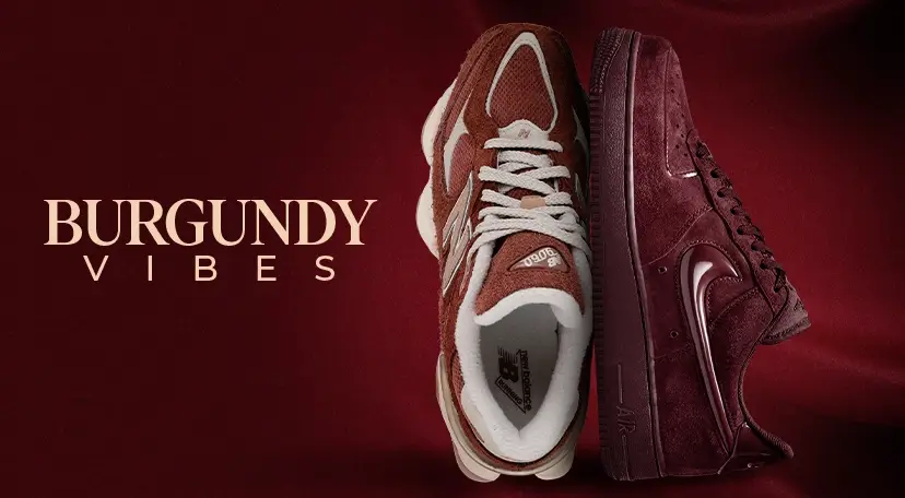 Tenis ropa y accesorios color Burgundy