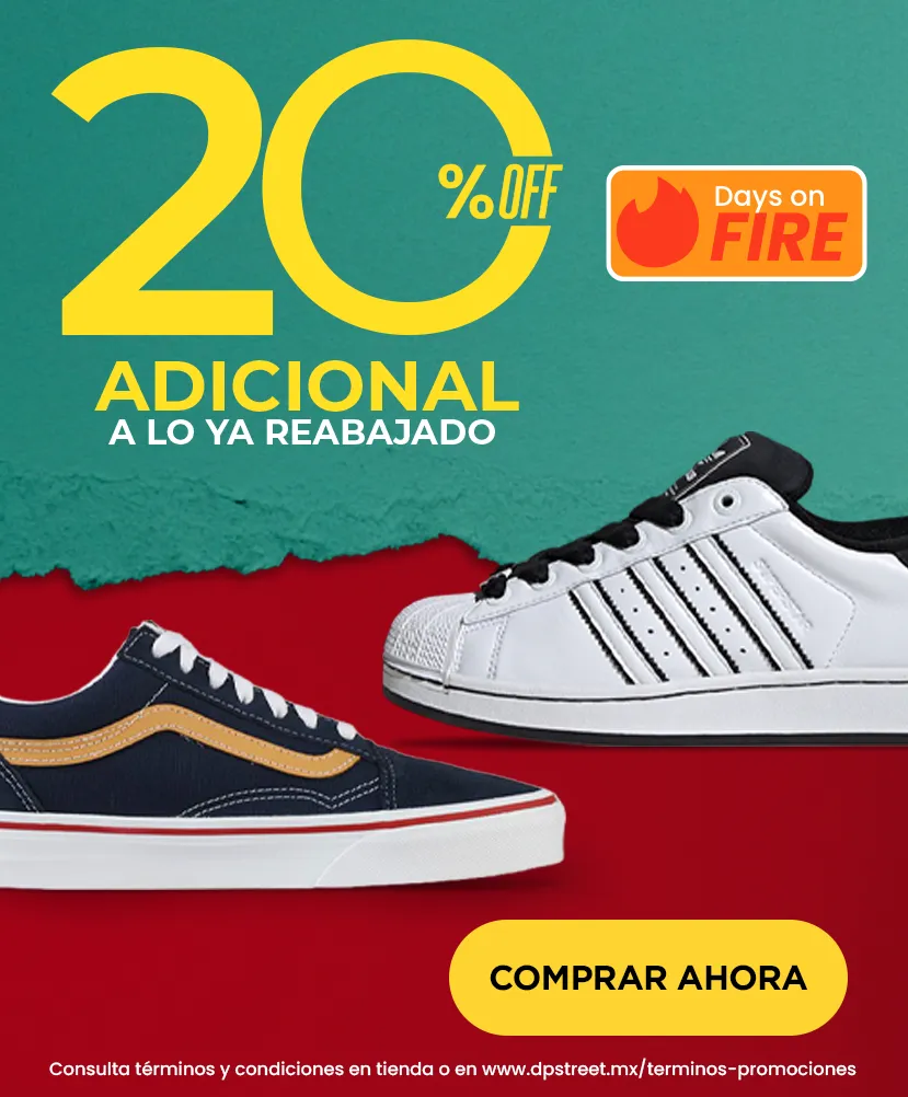 20% de descuento adicional a lo ya rebajado