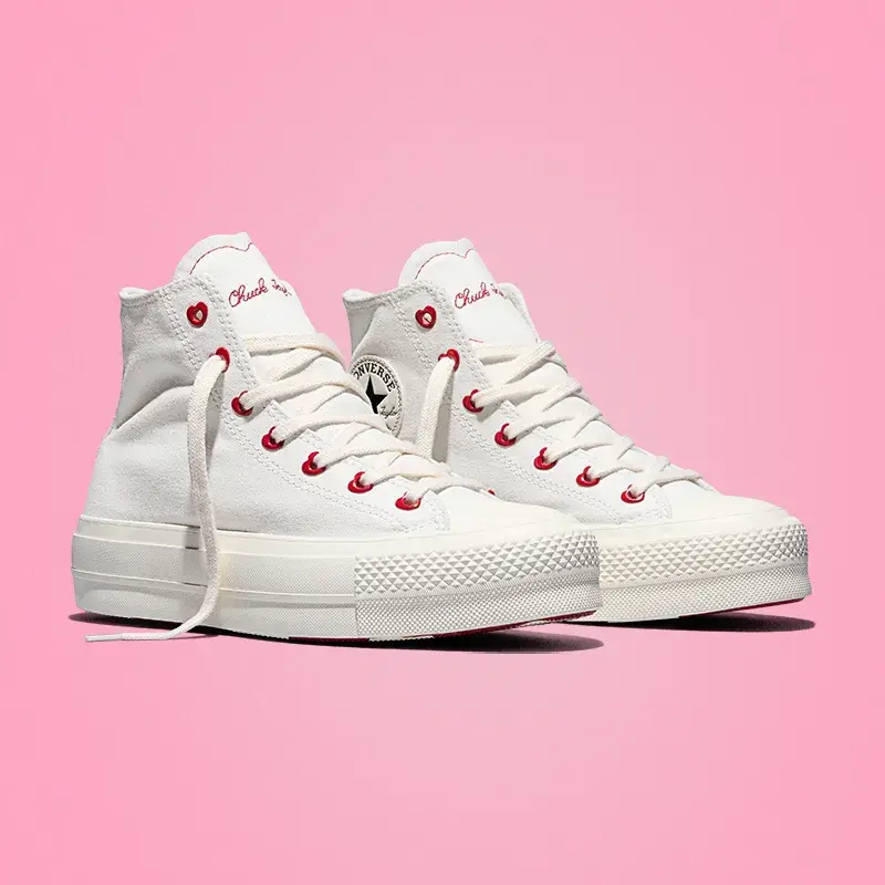 Tenis Converse Ctas Lift Platform San Valentín Mujer