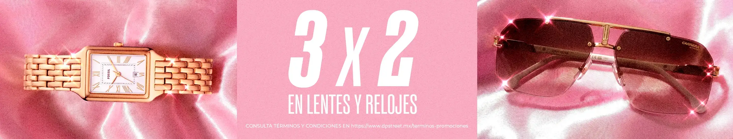 3x2 en Lentes y Relojes