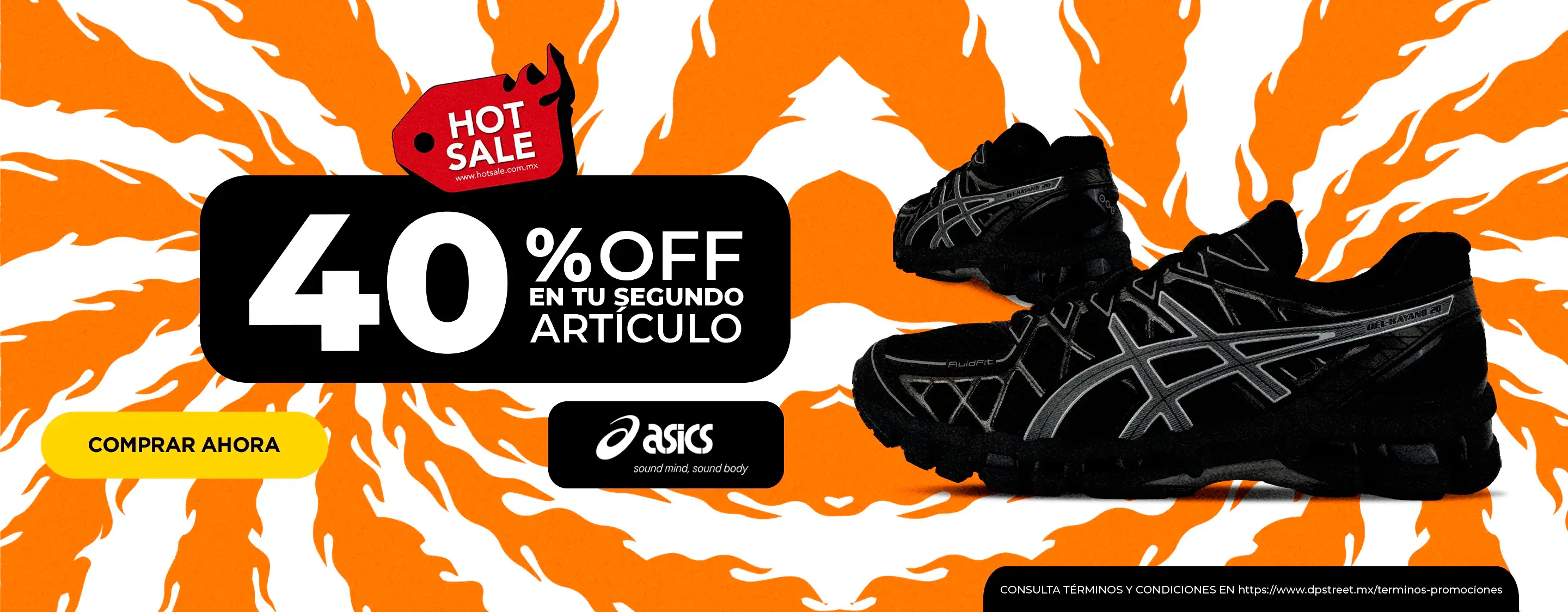 HA - 40% en tu segundo artículo Asics