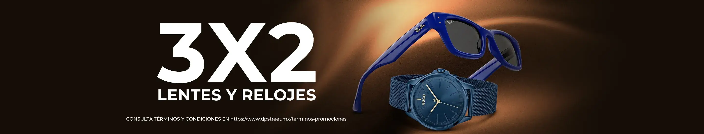 3x2 en Lentes y Relojes