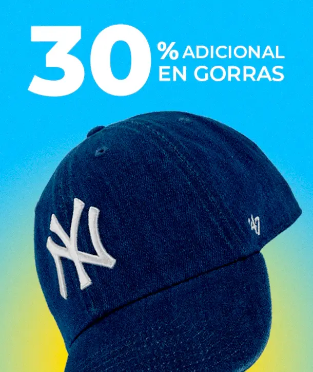 30% ADICIONAL EN GORRAS