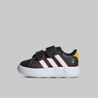 Tenis adidas Grand Court Mickey Bebe Color Negro/Blanco