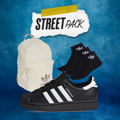 STREET PACK SUPERSTAR JOVEN COLOR NEGRO