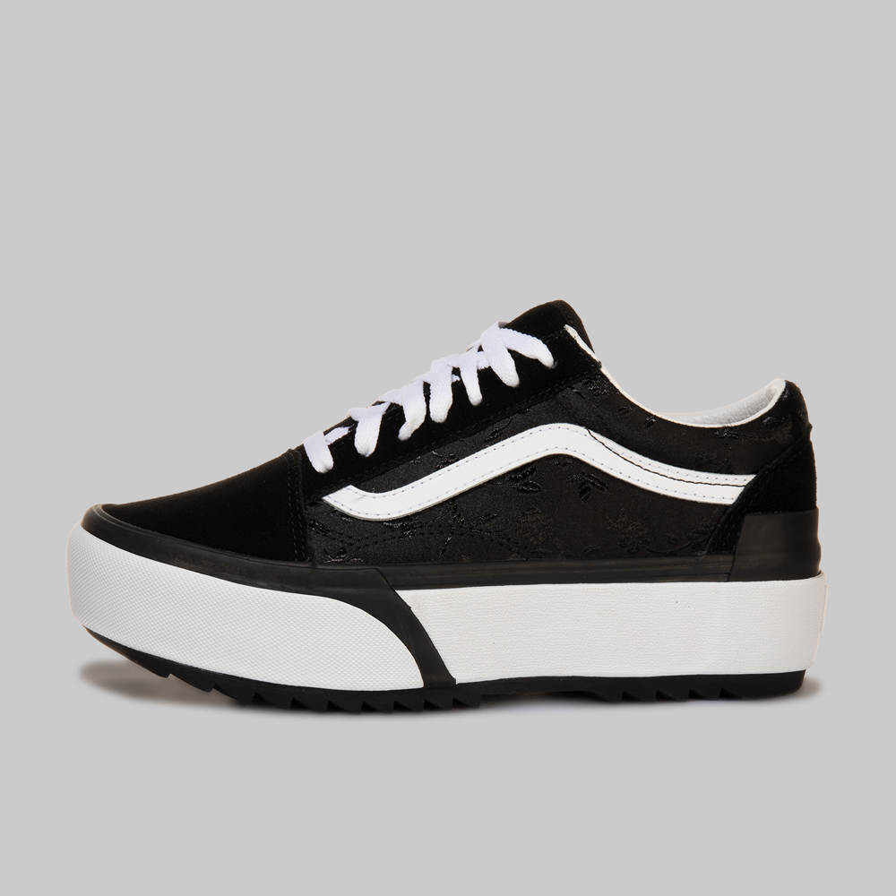Tenis Vans Old Skool Satin Floral Mujer Tenis Vans Old Skool Satin Floral Mujer