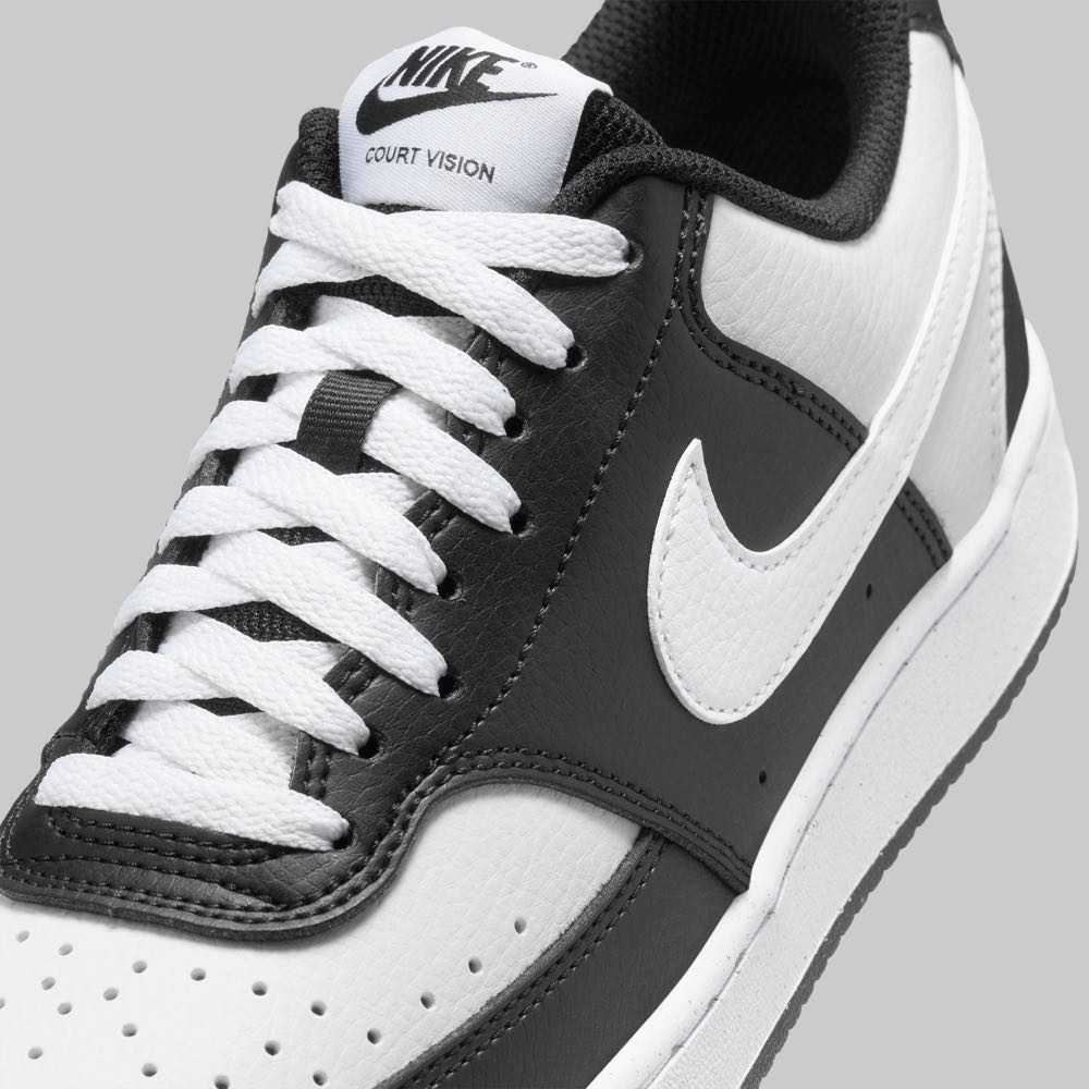 Tenis Nike Court Vision Low Mujer Color Negro/Blanco