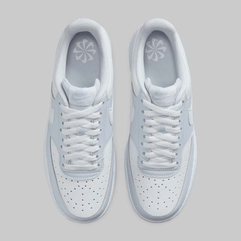 Tenis Nike Court Vision Low Mujer Color Blanco/Azul Claro