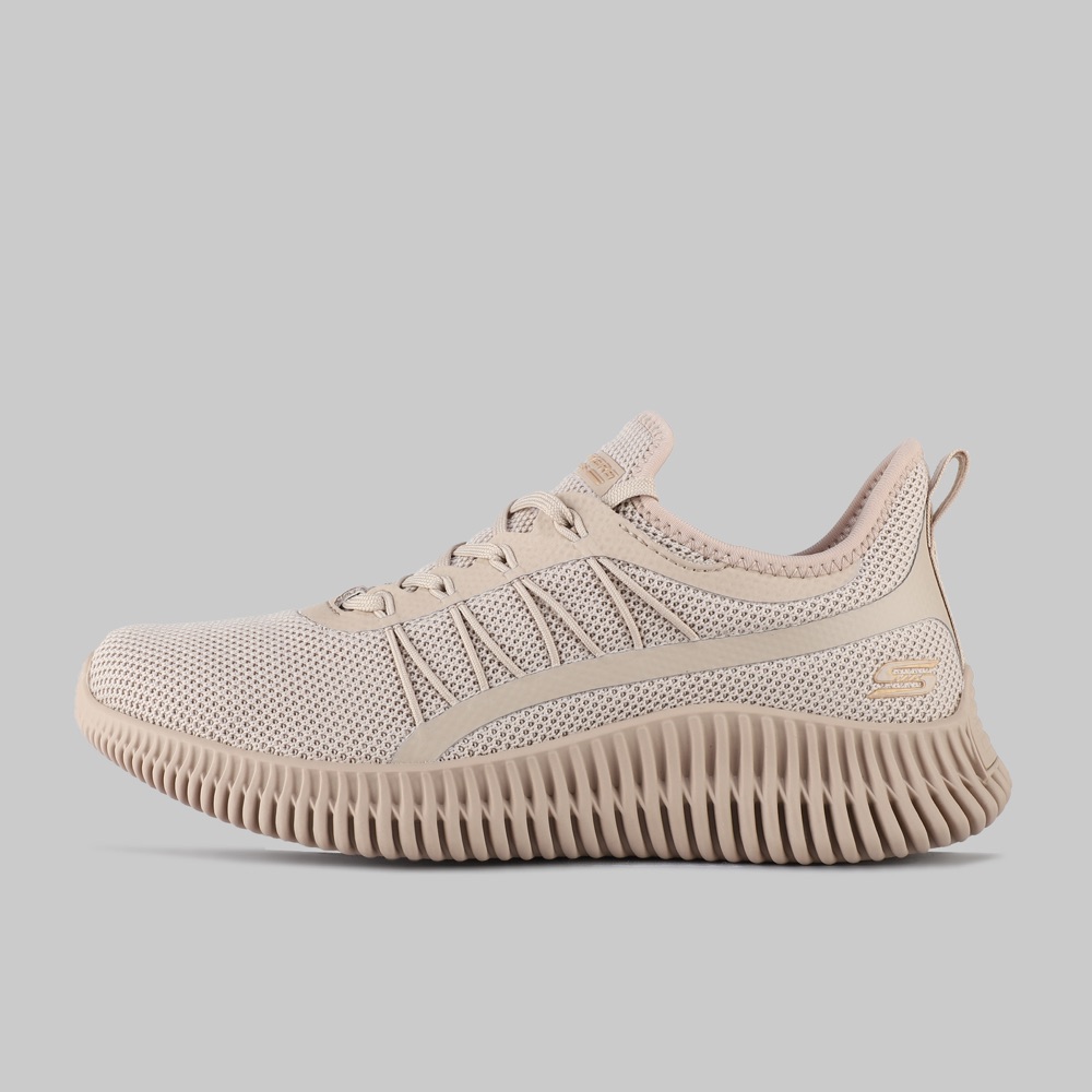 Tenis Skechers Bobs Sport Geo Mujer Color Beige/Beige