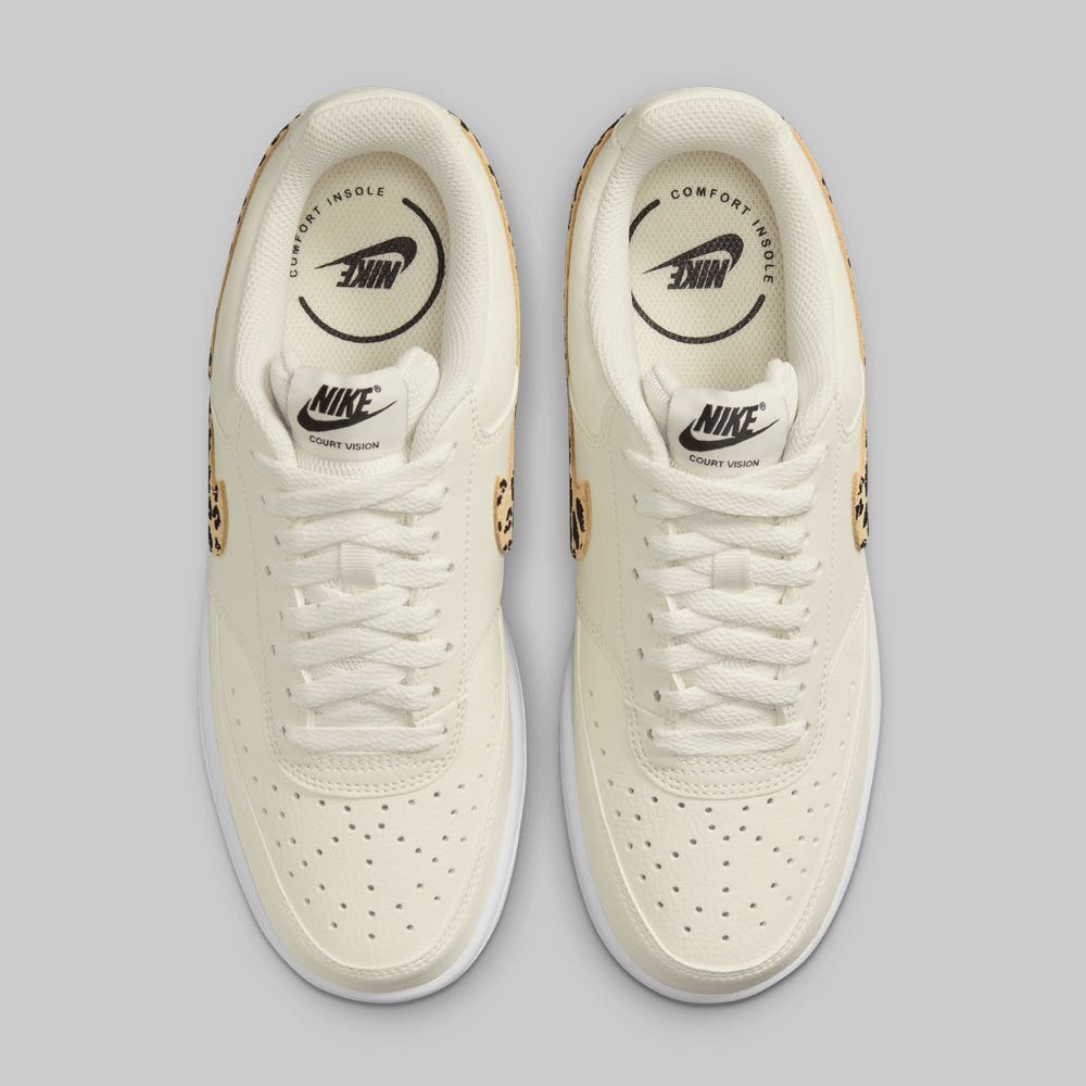 Tenis Nike Court Vision Mujer Color Beige/Cafe