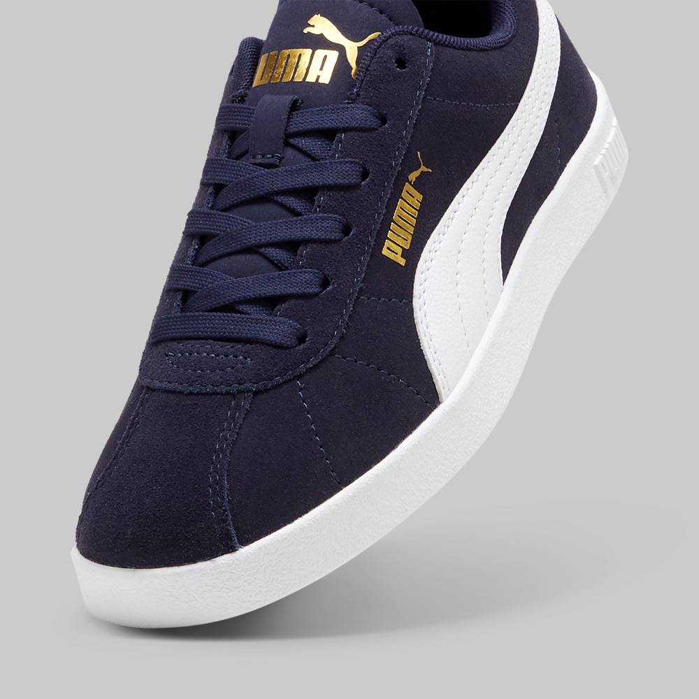 Tenis Puma Club II Joven Color Azul Marino/Blanco