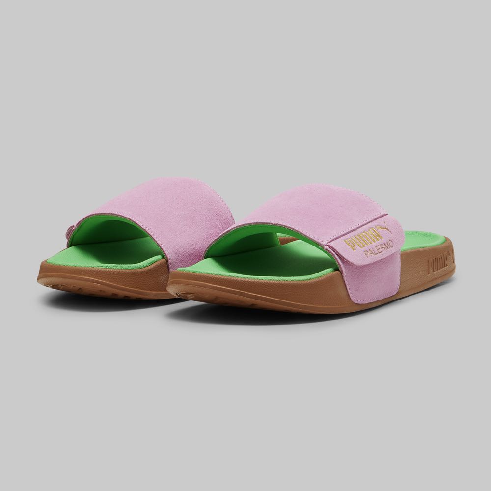 Sandalias Puma Leadcat Palermo Foil Mujer Color Rosa/Dorado