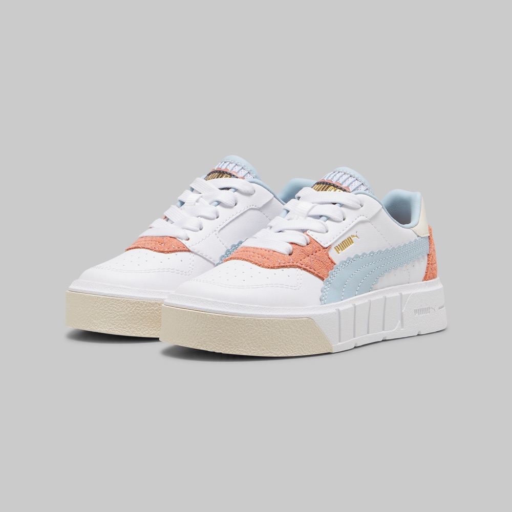 Tenis Puma Cali Court Nina Color Blanco/Azul Claro