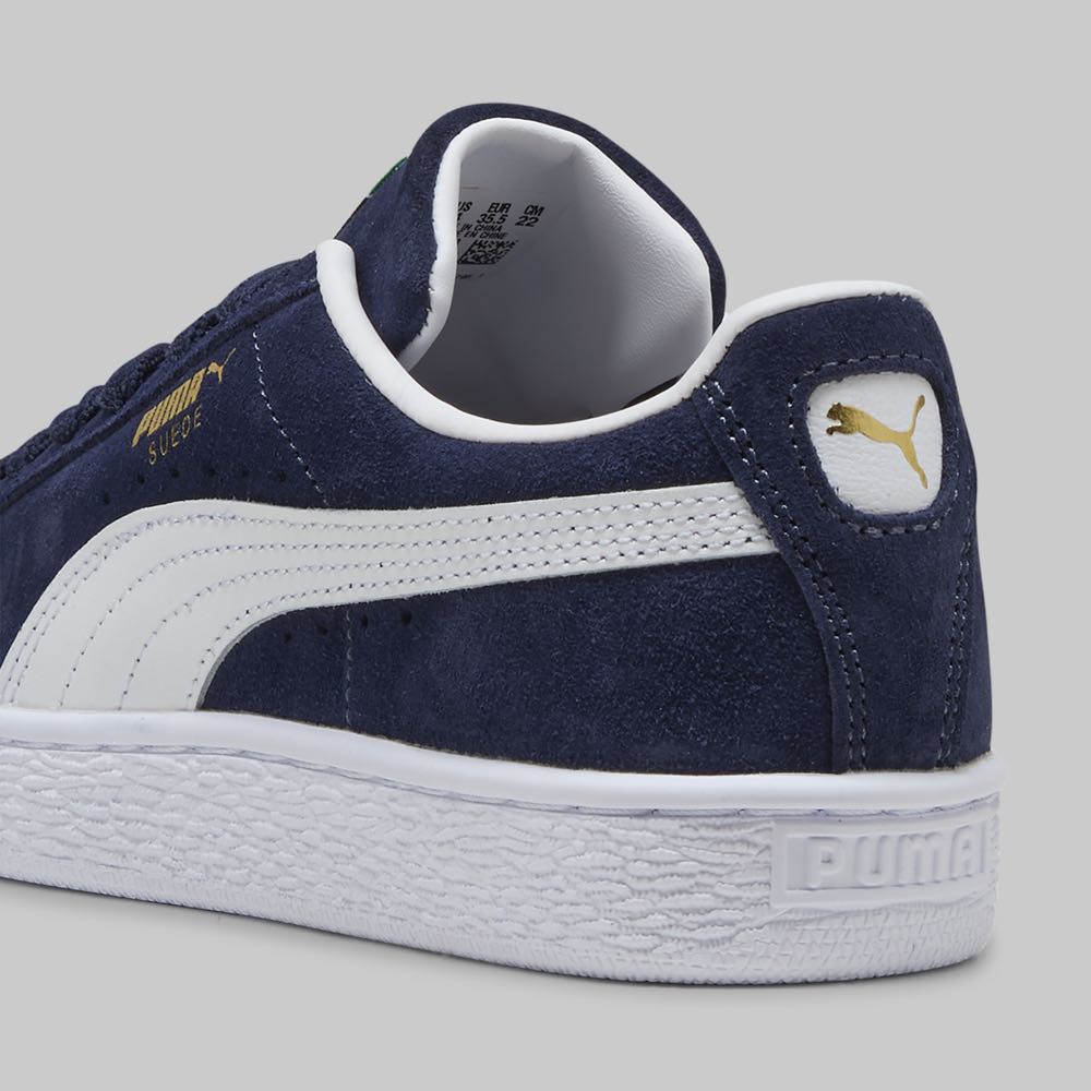 Tenis Puma Suede Classic Joven Color Azul Marino/Blanco