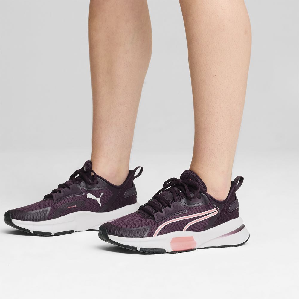 Marca Puma Zapatos Puma Morados 40 Tenis Puma PWRFrame TR Mujer