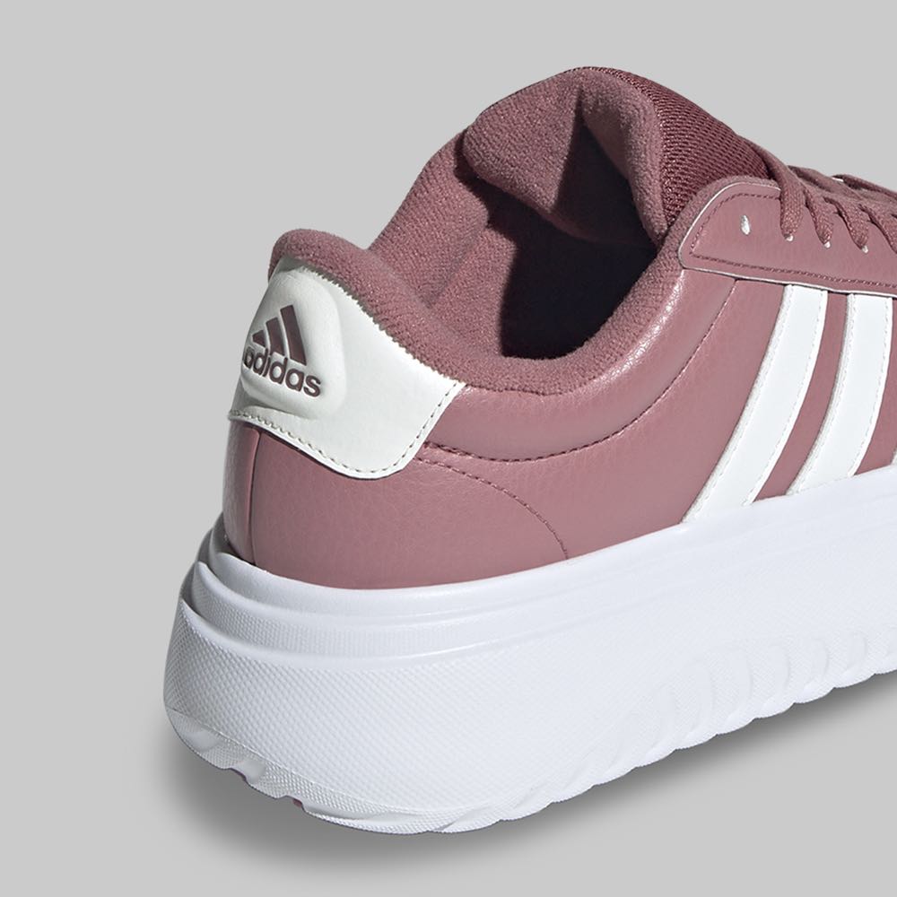 Tenis adidas Grand Court Platform Mujer Color Rosa/Blanco