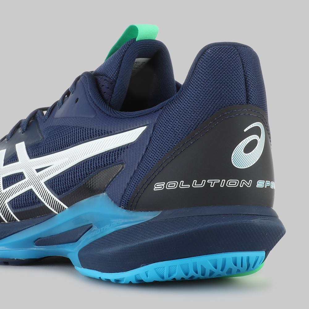 Tenis Asics Solution Speed FF 3 Hombre Color Azul Marino/Plata
