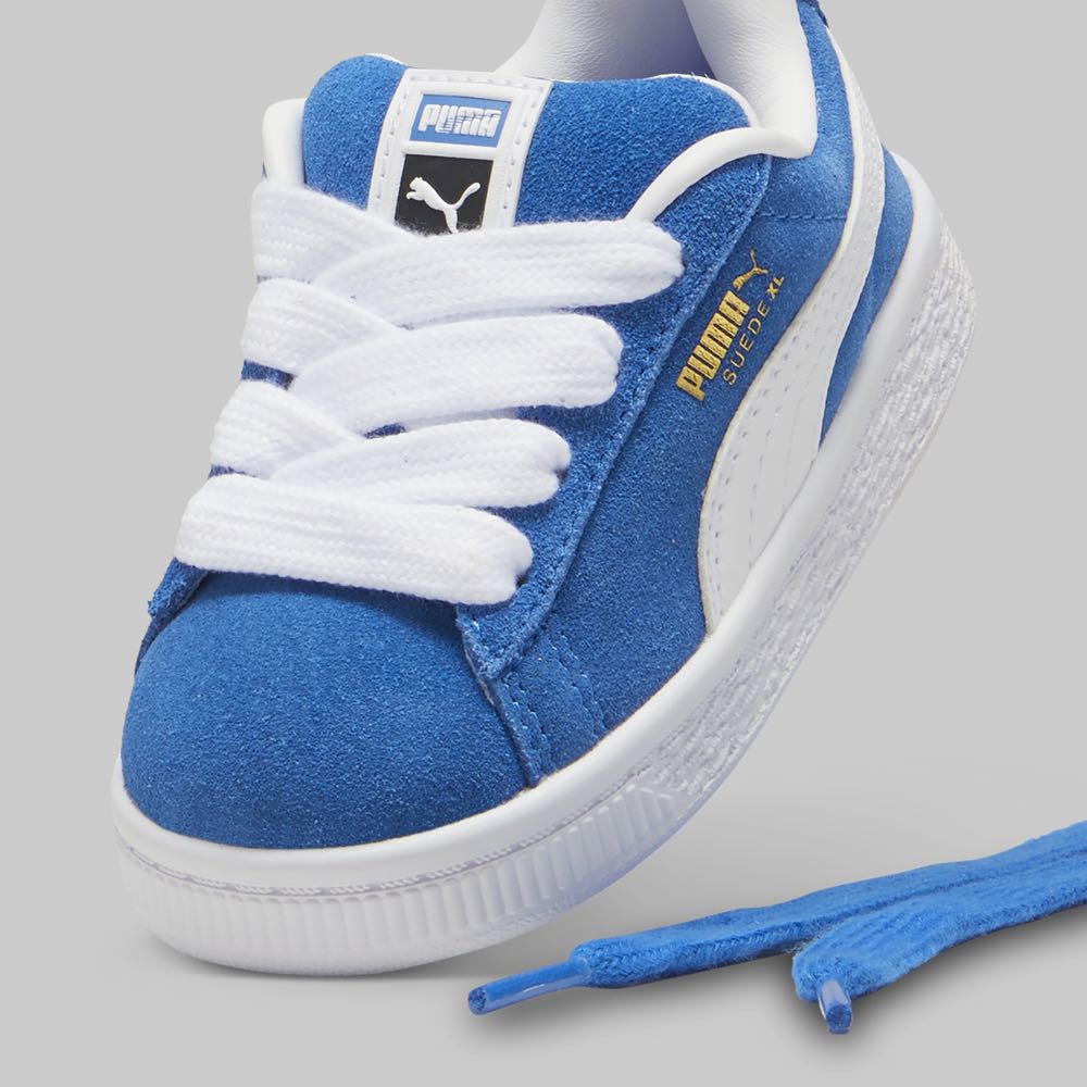 Tenis Puma Suede XL Bebe Color Azul Marino/Blanco