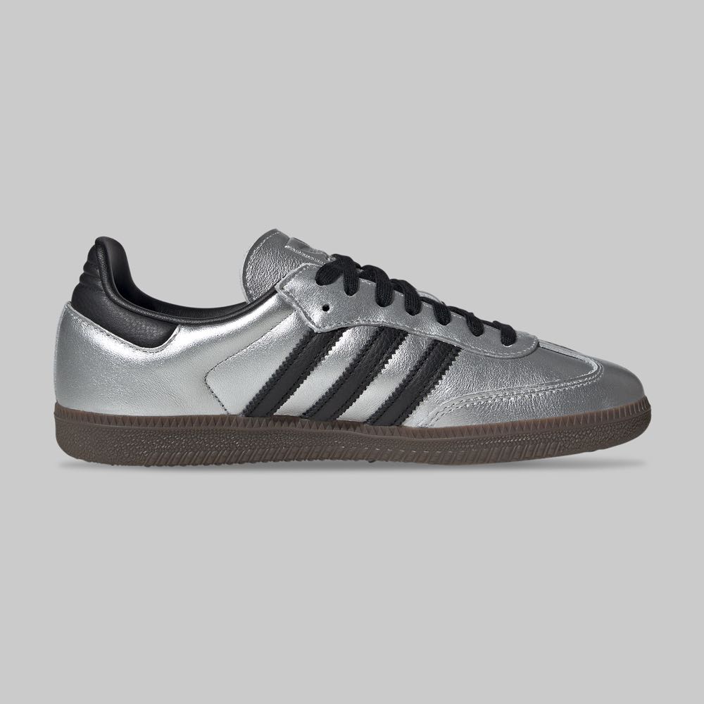 Tenis adidas Samba OG Mujer Color Plata/Negro