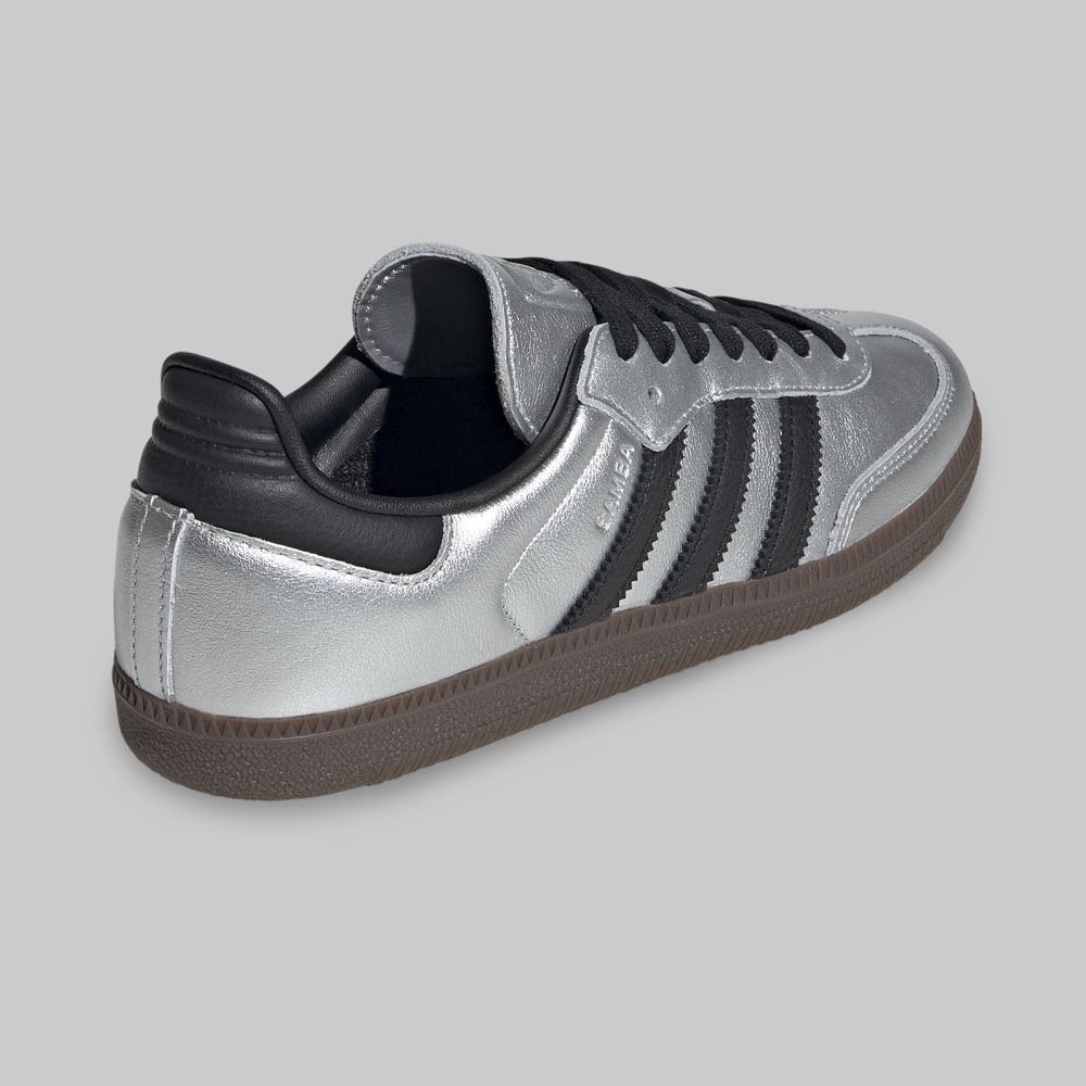 Tenis adidas Samba OG Mujer Color Plata/Negro