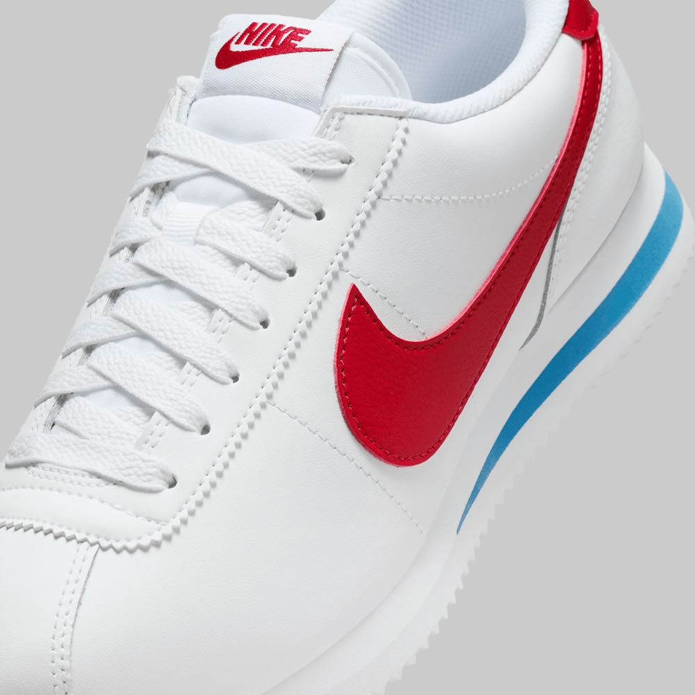 Tenis Nike Cortez Mujer Color Blanco/Rojo