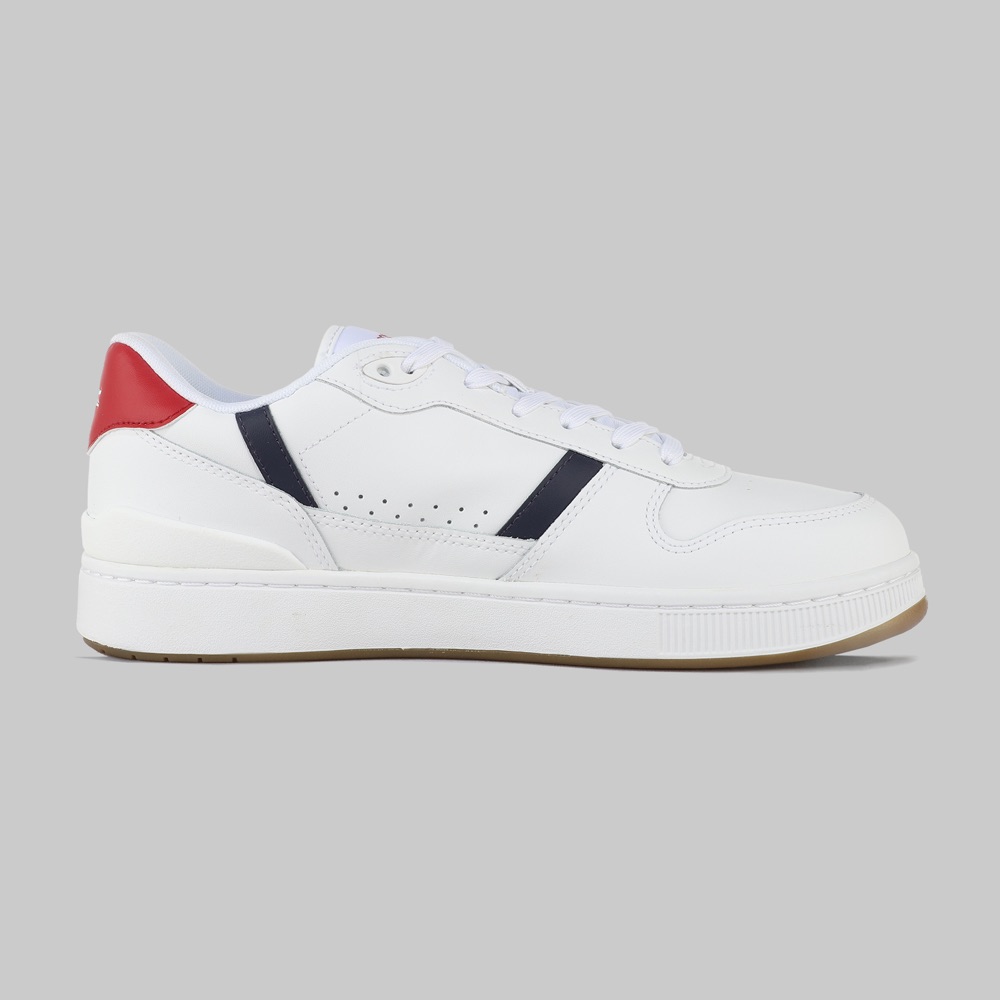 Tenis Lacoste T-Clip Hombre Color Blanco/Azul Marino