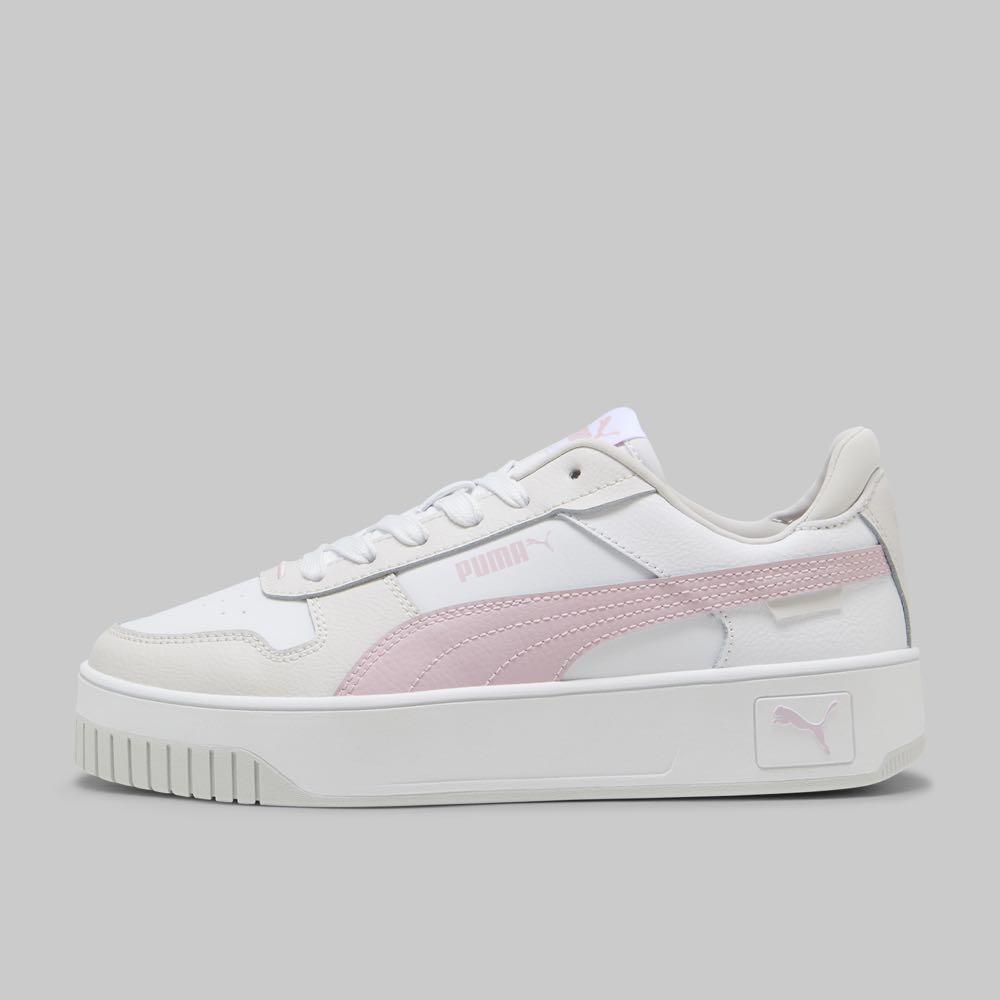 Tenis Puma Carina Street Mujer Color Blanco/Gris