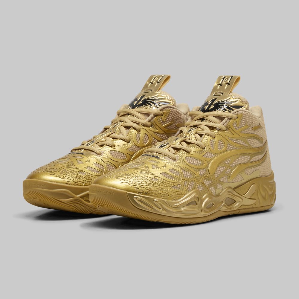 Tenis Puma LaMelo Ball Golden Child Hombre Color Dorado/Beige