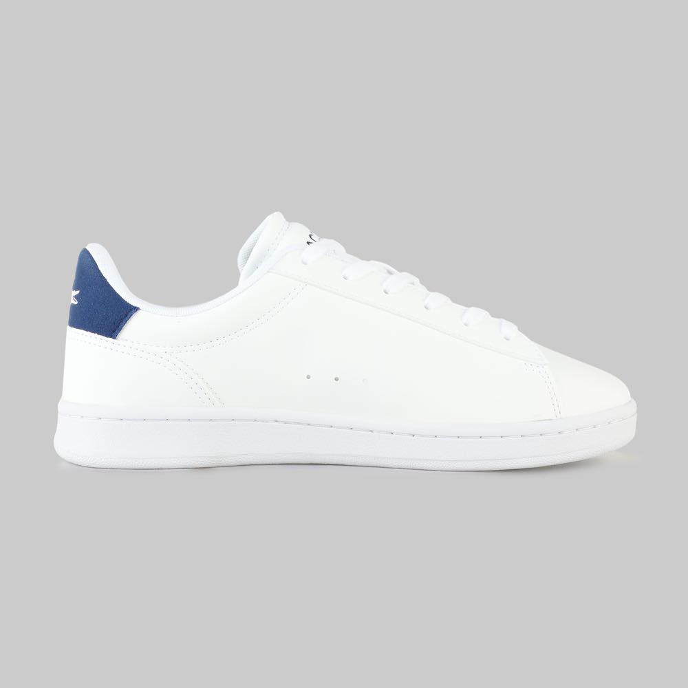 Tenis Lacoste Carnaby Joven Color Blanco/Azul Marino