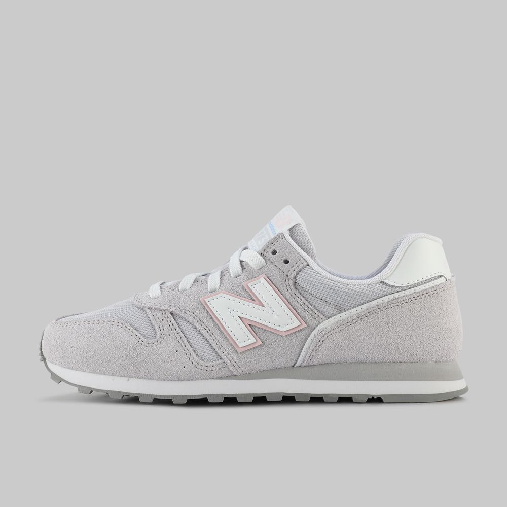 Tenis New Balance 373 Mujer Color Gris/Blanco